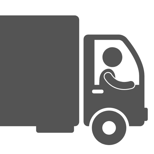 Representation of a man in a truck