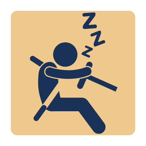 Fatigued driving icon