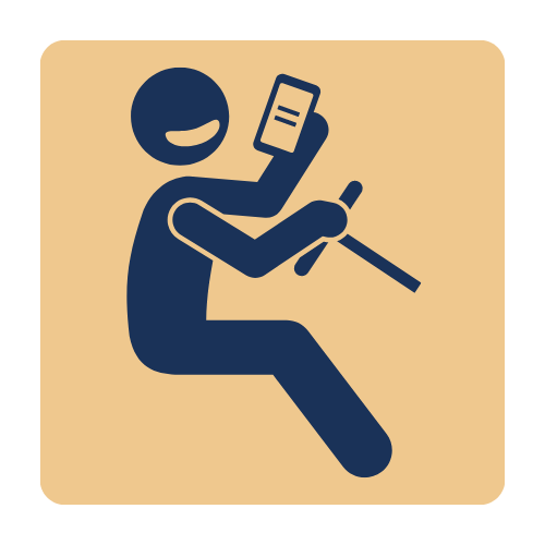 Distracted driving icon