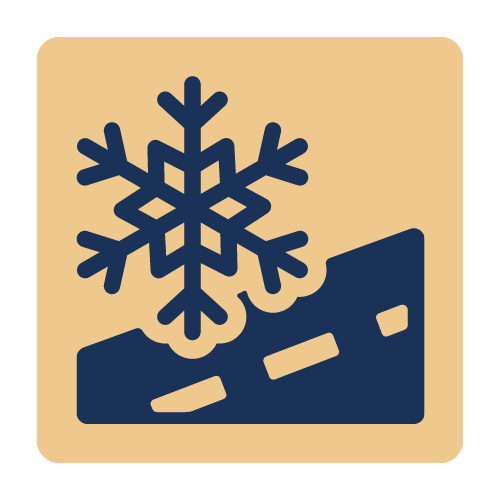 Failing to compensate for adverse road conditions icon