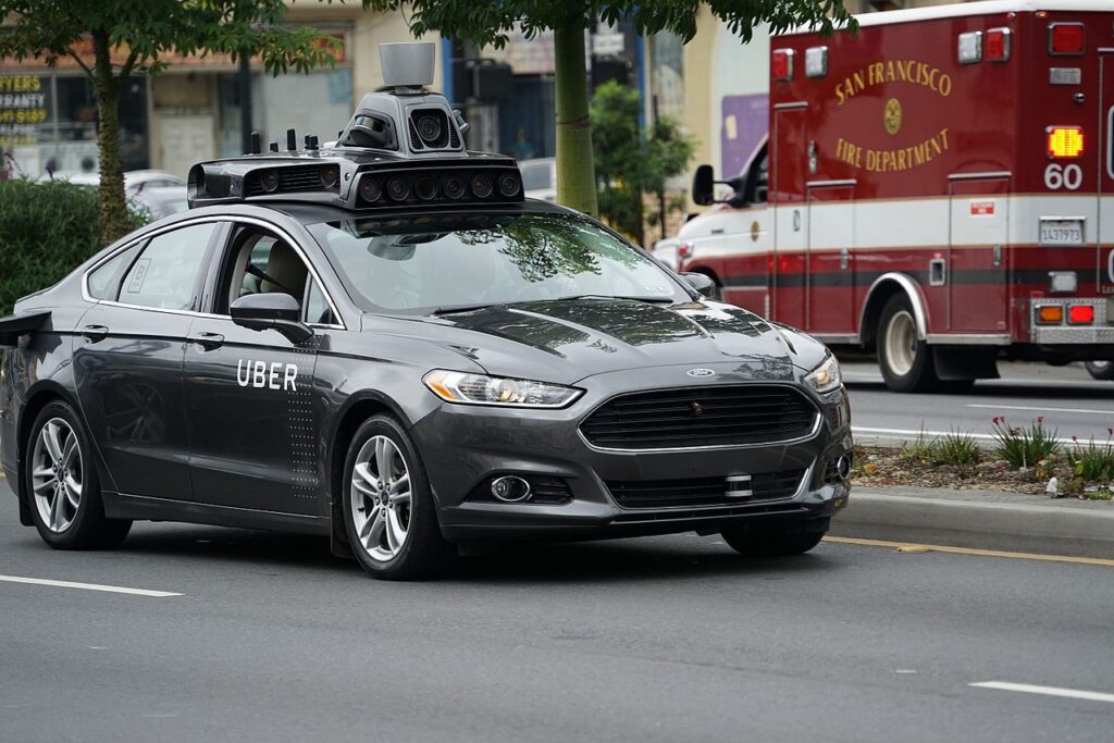 Self driving Uber prototype in San Francisco
