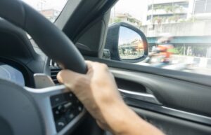 Selective focus of Car Mirror blind spot detection system monitoring, DRIVING ASSISTANT Technology that was developed for safety